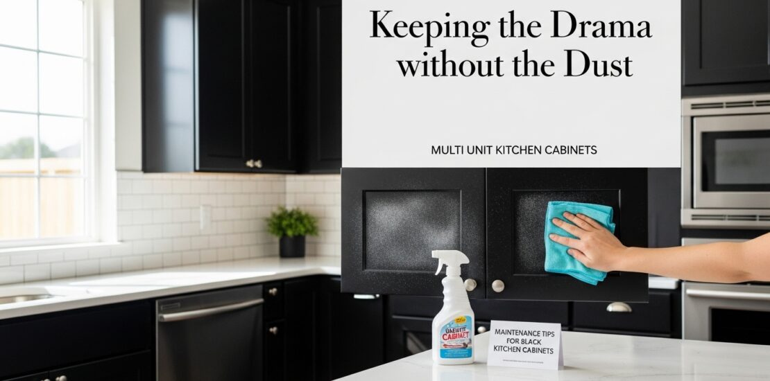 Maintenance Tips for Black Kitchen Cabinets Keeping the Drama without the Dust